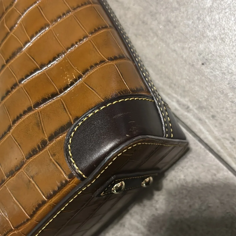 Dooney & Bourke Leather Tote Bag - Picture 4 of 15